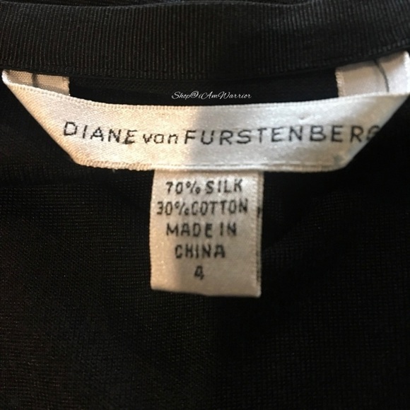 Diane Von Furstenburg black silk flounced mini skirt *shop@iamwarrior - Picture 5 of 6